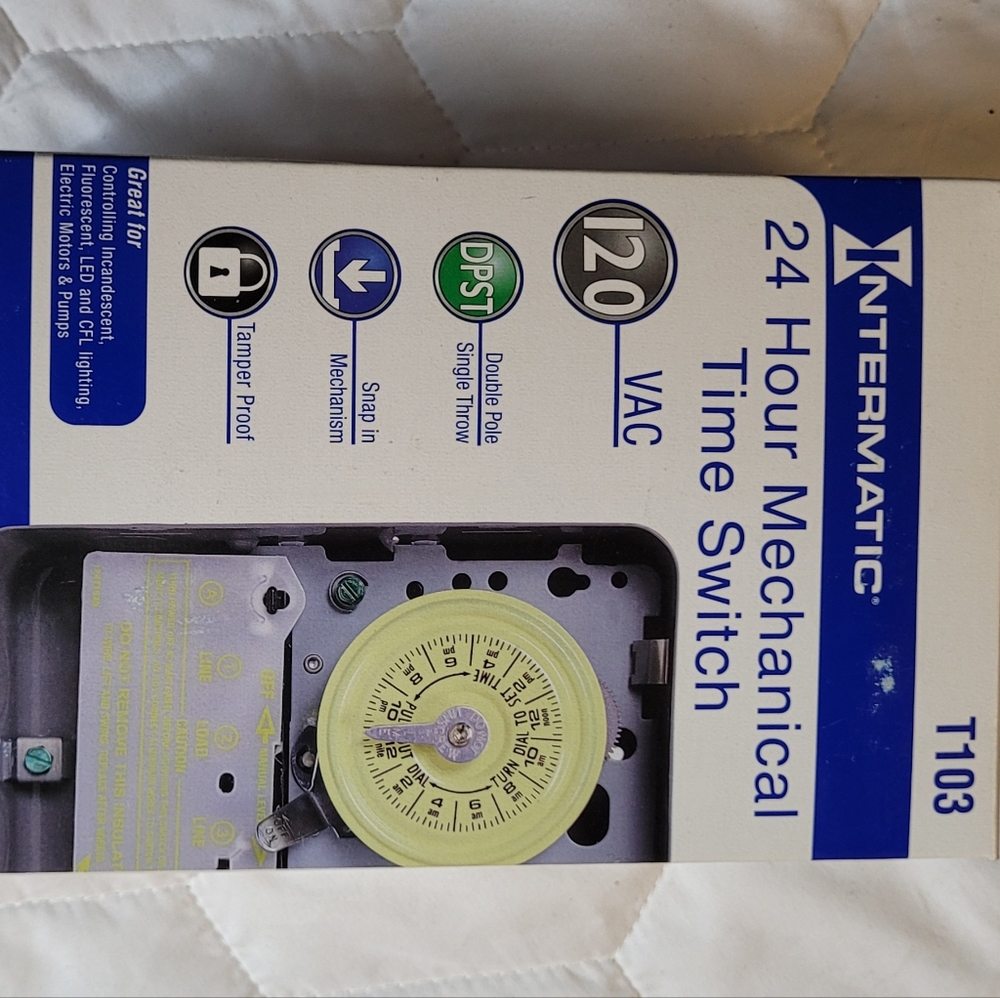 InterMatic T103 24 hour Mechanical Time Switch 120 VAC